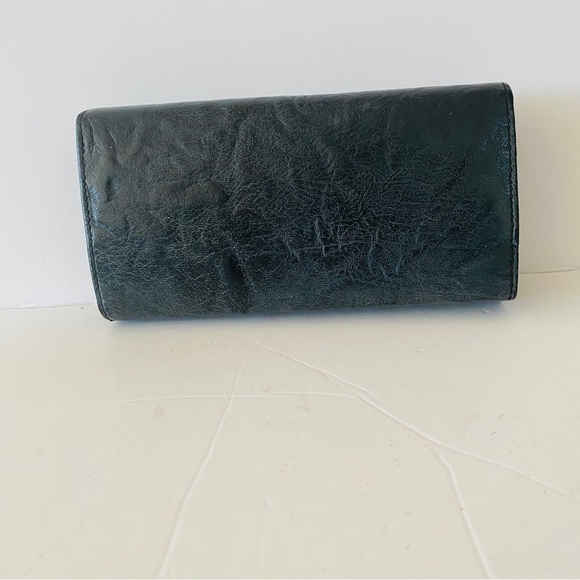 Wallet grey large card holder change purse great condition snap closure - Picture 8 of 12